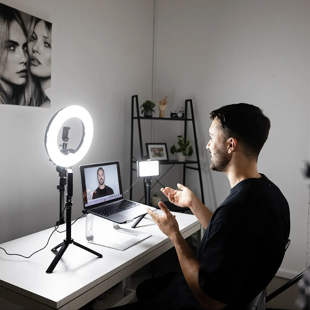 Youtube Vlogger Ring Light Mini Pearl III & 5.5" LED Crystal Air Duo Lighting Kit