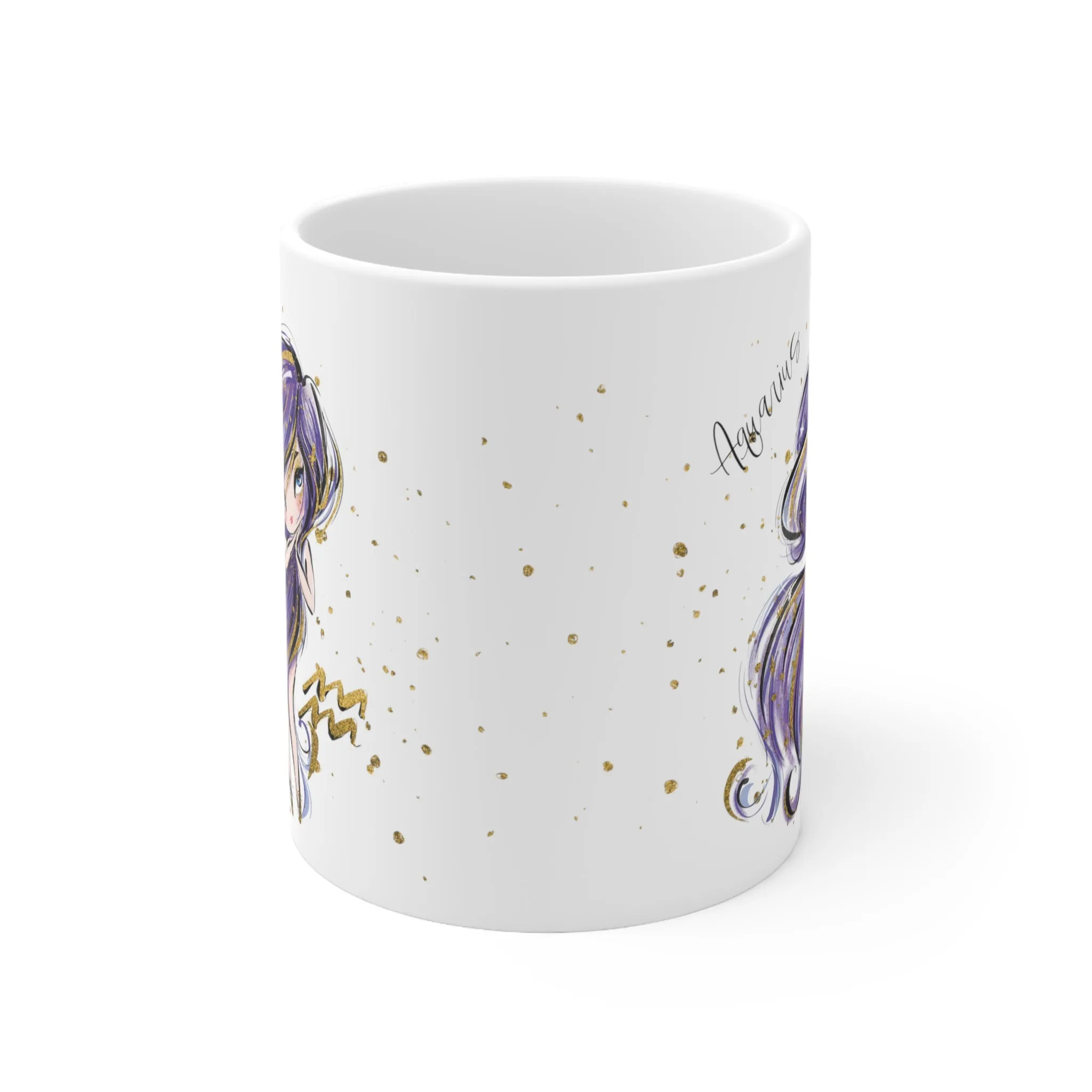 Zodiac Sign, Aquarius, Ceramic Mug 11oz - Personalised/Non Personalised