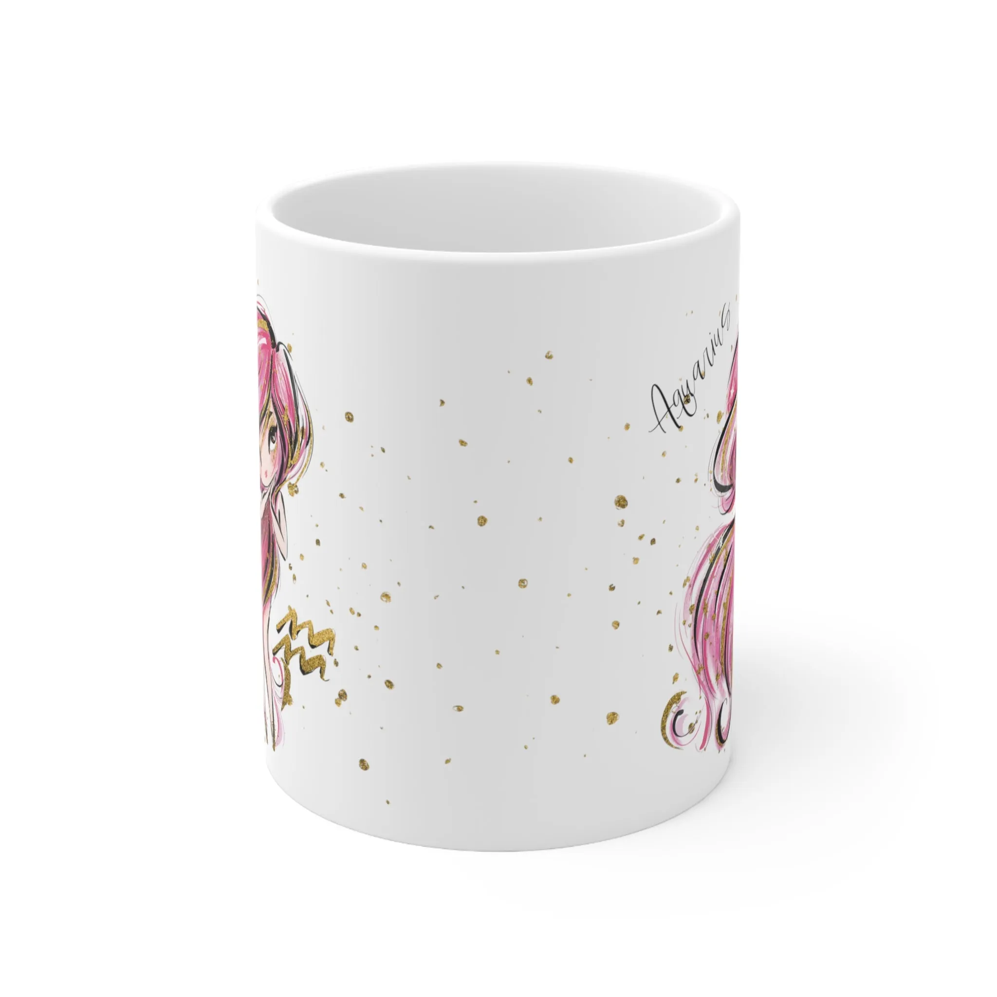 Zodiac Sign, Aquarius, Ceramic Mug 11oz - Personalised/Non Personalised