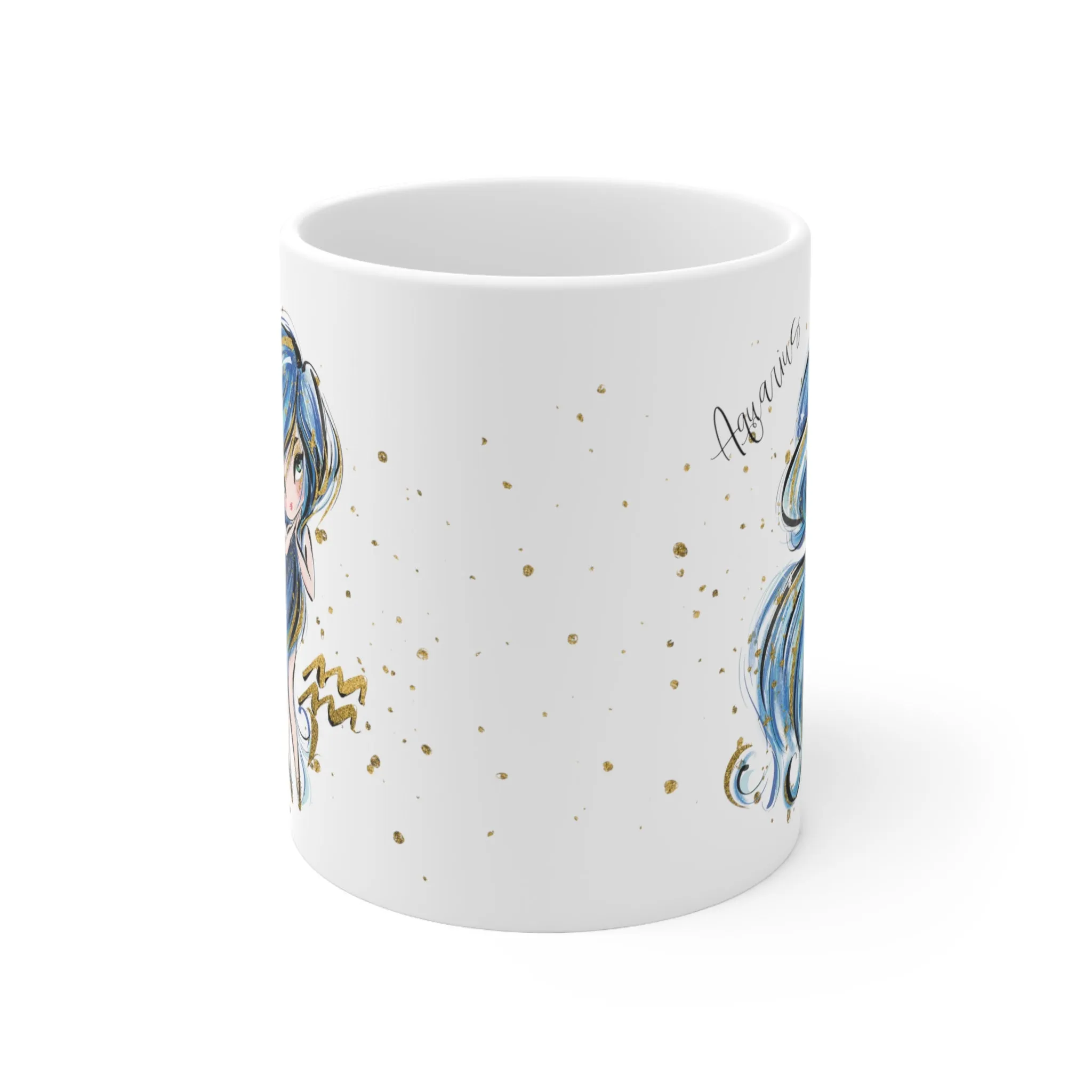 Zodiac Sign, Aquarius, Ceramic Mug 11oz - Personalised/Non Personalised