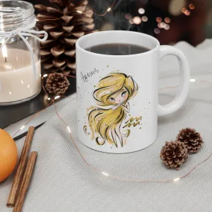 Zodiac Sign, Aquarius, Ceramic Mug 11oz - Personalised/Non Personalised