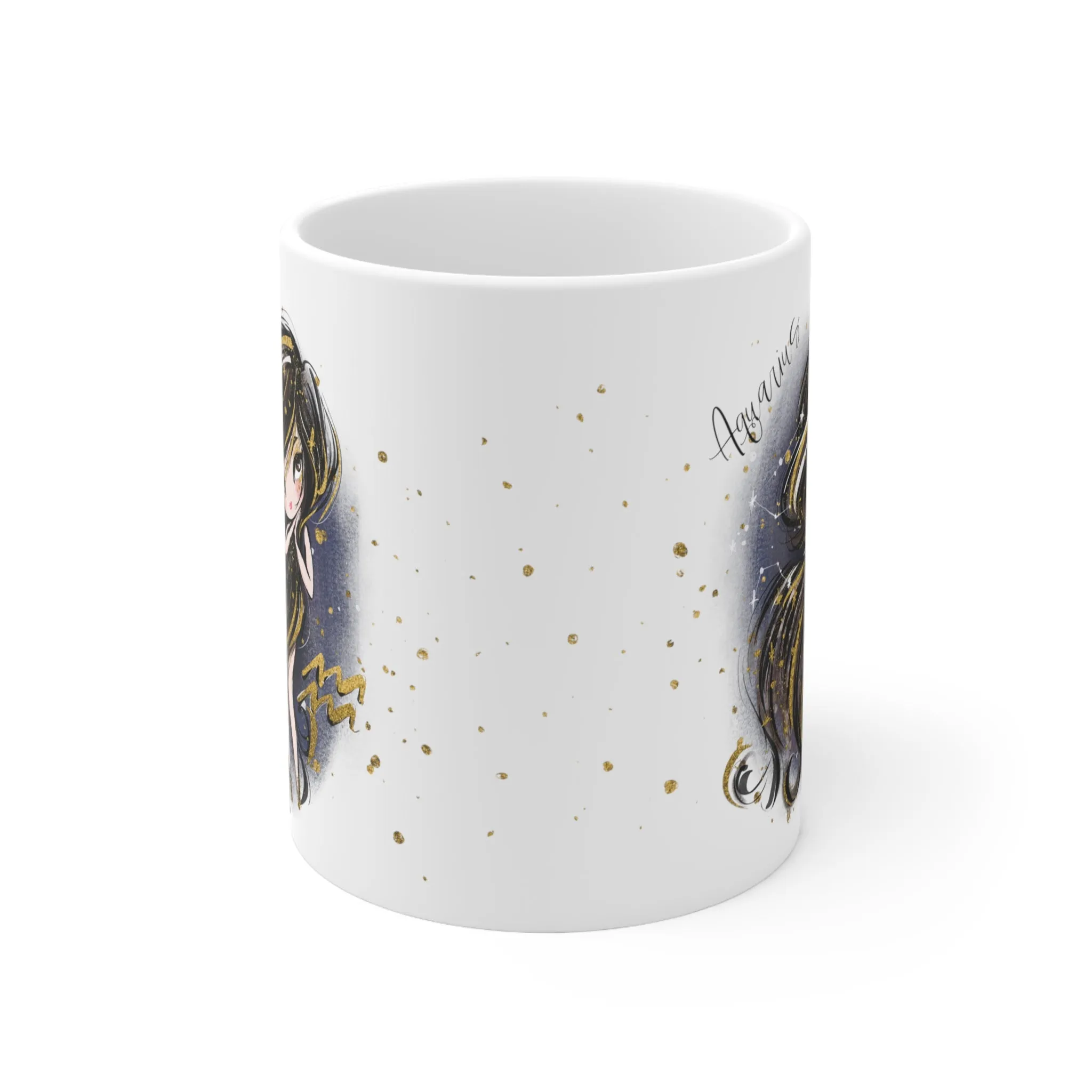 Zodiac Sign, Aquarius, Ceramic Mug 11oz - Personalised/Non Personalised